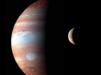 Jowisz i Io sfotografowane przez New Horizons. Fot. NASA