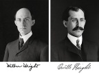 Bracia Wright, po lewej Wilbur Wright, po prawej Orville Wright | fot. domena publiczna