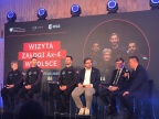 Członkowie załogi Ax-4 podczas spotkania, które odbyło się 5 lutego 2025 roku w Centrum Nauki Kopernik w Warszawie | fot. POLSA