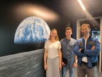 Od lewej: dr Agnieszka Skuropa, dr Mateusz Paliga, prof. UŚ i dr inż. Sławosz Uznański-Wiśniewski | fot. POLSA