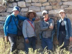Zespół badawczy realizujący prace terenowe w dolinie rzeki Colca. Od lewej: dr Andrzej Tyc, Elvis Caza Soto (lokalny przewodnik), dr Krzysztof Gaidzik, mgr Marta Woszczycka | fot. Miguel Quispe Yauri