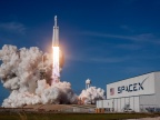 Start rakiety Falcon Heavy. Fot. SpaceX