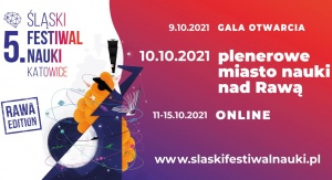 plakat reklamujący 5. Śląski Festiwal Nauki KATOWICE