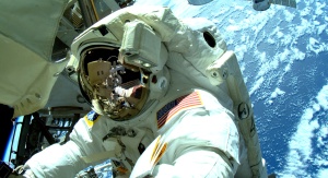 Komandor Barry "Butch" Wilmore w Międzynarodowej Stacji Kosmicznej (ISS) / Fot. NASA