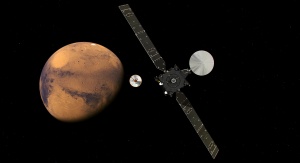 Artystyczna wizja Trace Gas Orbiter wchodzącego w skład misji ExoMars. Fot. ESA/ATG medialab