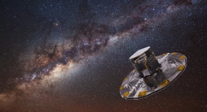 Artystyczna wizja sondy Gaia na tle Drogi Mlecznej | Image credit: ESA