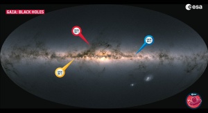 Czarne dziury odkryte w Drodze Mlecznej przez misję Gaia | Image credit: ESA/Gaia/DPAC