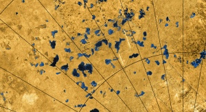 Obrazy z sondy kosmicznej Cassini NASA ujawniają wiele jezior na powierzchni Tytana, niektóre wypełnione cieczą, a inne wyglądające jak puste zagłębienia | Image credit: NASA/JPL-Caltech/ASI/USGS Obrazy z sondy kosmicznej Cassini NASA ujawniają wiele jezior na powierzchni Tytana, niektóre wypełnione cieczą, a inne wyglądające jak puste zagłębienia | Image credit: NASA/JPL-Caltech/ASI/USGS