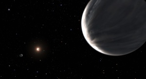 Artystyczna wizja układu Kepler-138. Kepler-d jest na pierwszym planie, po lewej Kepler-138 c, a w tle Kepler 138 b | Image credit:  NASA, ESA, and Leah Hustak (STScI)