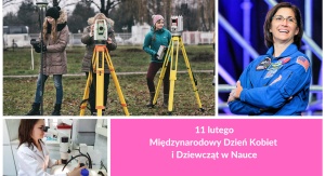 Międzynarodowy Dzień Kobiet i Dziewcząt w Nauce - ilustracja przedstawiająca kobiety i dziewczęta w nauce