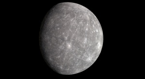 Zdjęcie z sondy Messenger przedstawiające Merkurego w naturalnych kolorach
