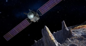 Artystyczna wizja sondy i asteroidy Psyche | Image credit: NASA/JPL-Caltech/Arizona State Univ./Space Systems Loral/Peter Rubin