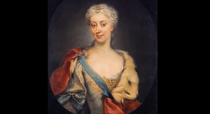 Portret Marii Klementyny Sobieskiej (1702–1735) wykonany przez Martina van Meytensa, a następnie skopiowany przez E. Gilla. Dzieło znajduje się w zbiorach National Portrait Gallery w Londynie | fot. domena publiczna