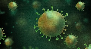 grafika przedstawiająca koronawirusa
