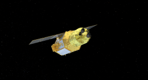 Artystyczna wizja satelity XRISM | Image credit: NASA's Goddard Space Flight Center Conceptual Image Lab