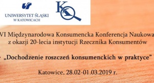 VI Międzynarodowa Konsumencka Konferencja Naukowa