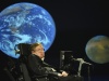 Stephen Hawking podczas uroczystości 50-lecia NASA (21.04.2008) na George Washington University w Waszyngtonie (USA). Fot. NASA/Paul E. Alers