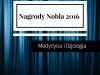 Nagrody Nobla 2016 – medycyna i fizjologia