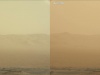 Burza piaskowo-pyłowa na Marsie. Image Credit: NASA/JPL-Caltech/MSSS