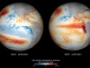 Grafika porównująca temperatury wód powierzchniowych oceanów między majem 2022 a majem 2023 roku |  Image credit: ESA (Data source: NOAA)