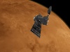 Artystyczna wizja ExoMars 2016 Trace Gas Orbiter nad Marsem. Fot. ESA/ATG medialab