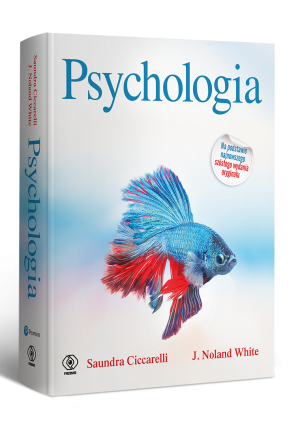 okładka podręcznika - niebiesko-czerwona ryba