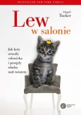 Okładka książki z kotem w koronie na głowie