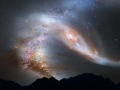 Galaktyka Andromedy i Droga Mleczna. Źródło: domena publiczna (PIxabay.com)