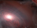 Wizja artystyczna gwiazdy PDS 70 i jej wewnętrznego dysku protoplanetarnego | Image credit: NASA, ESA, CSA, J. Olmsted (STScI)