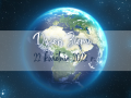 Ziemia widziana z kosmosu z napisem "Dzień Ziemi. 22 kwietnia 2022 r." 
