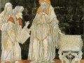 Mozaika w katedrze w Sienie (Włochy) wyobrażająca Hermesa Trismegistosa w towarzystwie mędrców Wschodu i Zachodu. Foto: domena publiczna