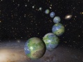 Wizja artystyczna ziemiopodobnych planet, które jeszcze się nie narodziły / Fot. NASA / ESA / G. Bacon (STScI)