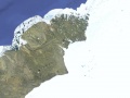 Krater pod lodowcem Hiawatha na Grenlandii | fot. Google Maps 