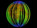 Niebieskie obszary na złożonym obrazie z Moon Mineralogy Mapper (M3) na pokładzie orbitera Chandrayaan-1 pokazują wodę skoncentrowaną na biegunach Księżyca. Docierając do widm tamtejszych skał, badacze znaleźli ślady hematytu | Image credit: ISRO/NASA/JPL-Caltech/Brown University/USGS
