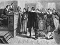 Proces czarownic z Salem przedstawiony na rycinie Williama A. Craftsa (1876) | źródło: domena publiczna 