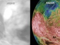 Misja Magellan zmapowała powierzchnię Wenus za pomocą radaru w latach 90. XX wieku. Obrazy dały pierwszy globalny obraz tego, co znajdowało się pod grubymi chmurami Wenus. Cechy powierzchni widoczne na obrazach WISPR (po lewej) pasują do tych z misji Magellan (po prawej) | Image credit: NASA/Johns Hopkins APL/NRL (po lewej); Magellan Team/JPL/USGS (po prawej)