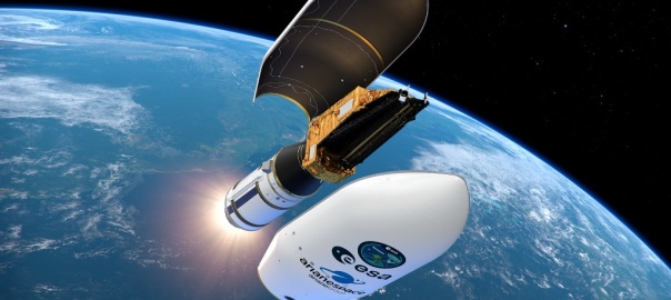 Wizualizacja rakiety Vega-C, który wyniesie na orbite sonde misji Biomass | Image credit: ESA/ATG medialab