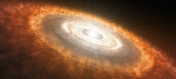 Artystyczna wizja dysku protoplanetarnego | fot. ESO/L. Calçada