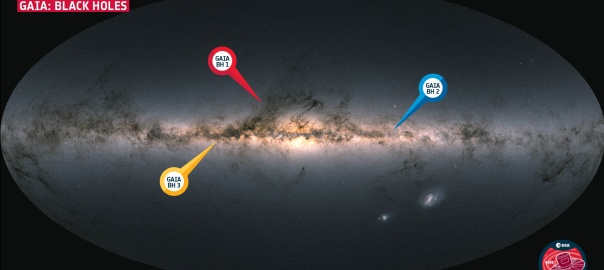Czarne dziury odkryte w Drodze Mlecznej przez misję Gaia | Image credit: ESA/Gaia/DPAC