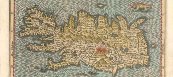Mapa Islandii autorstwa Petrusa Kaeriusa z 1630 roku ze zbiorów prywatnych Dariusza Rotta