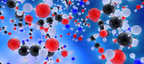 Molekuły, wizja artystyczna | fot. Pixabay